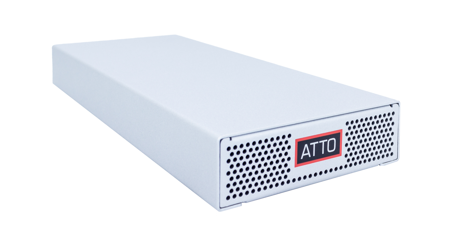 XstreamCORE® ET 8100-TS0 Dual-Port 10Gb Ethernet to Single-Port 12Gb SAS intelligent Bridge (supports tape storage media only)