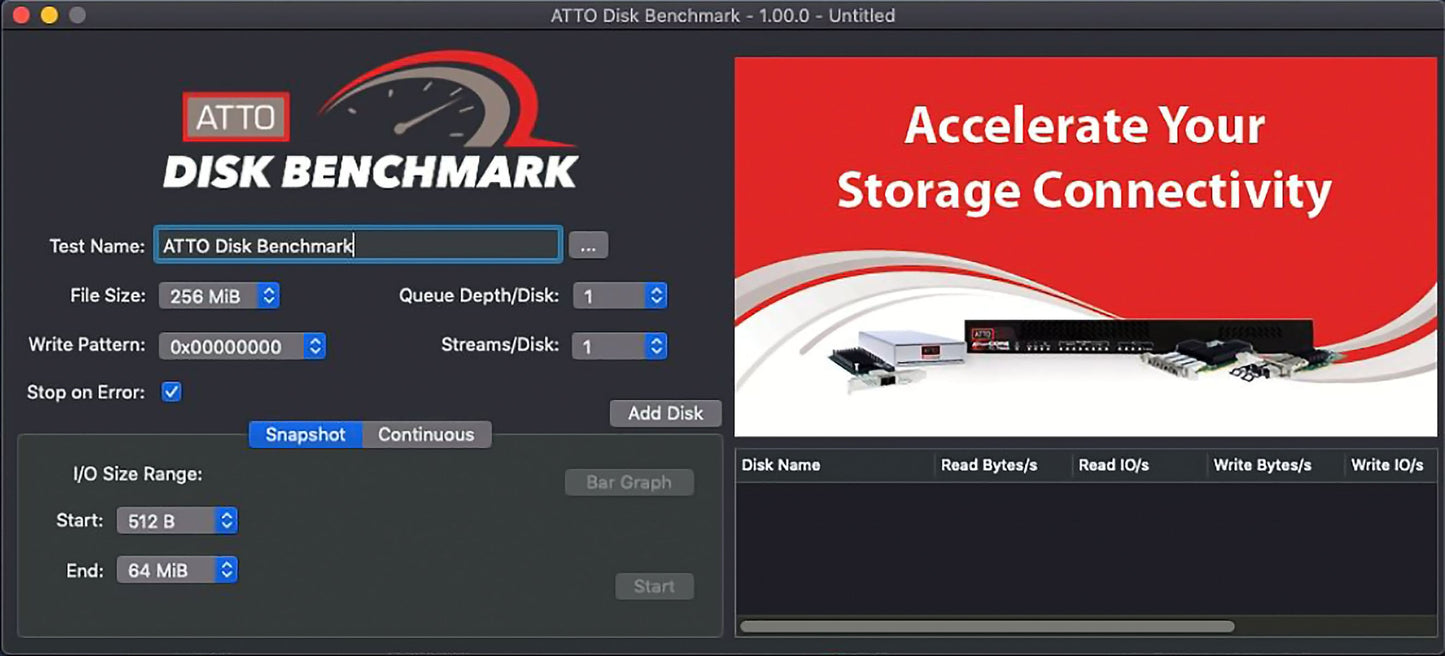 Disk Benchmark for macOS