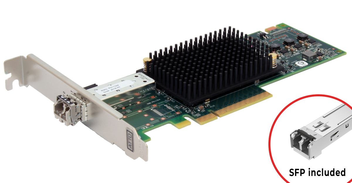 16Gb Celerity (model 161P) Single-Port Fibre Channel Adapter (SFP