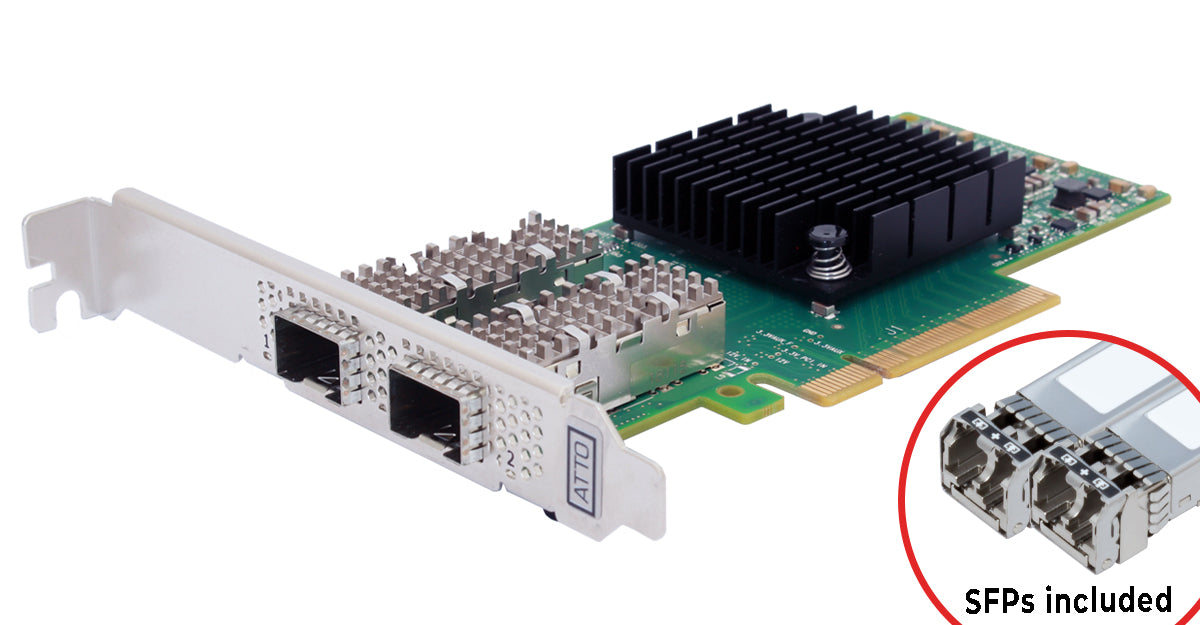 25/10Gb FastFrame 3 (model N322) Dual-Port Ethernet SmartNIC (SFP28 included)