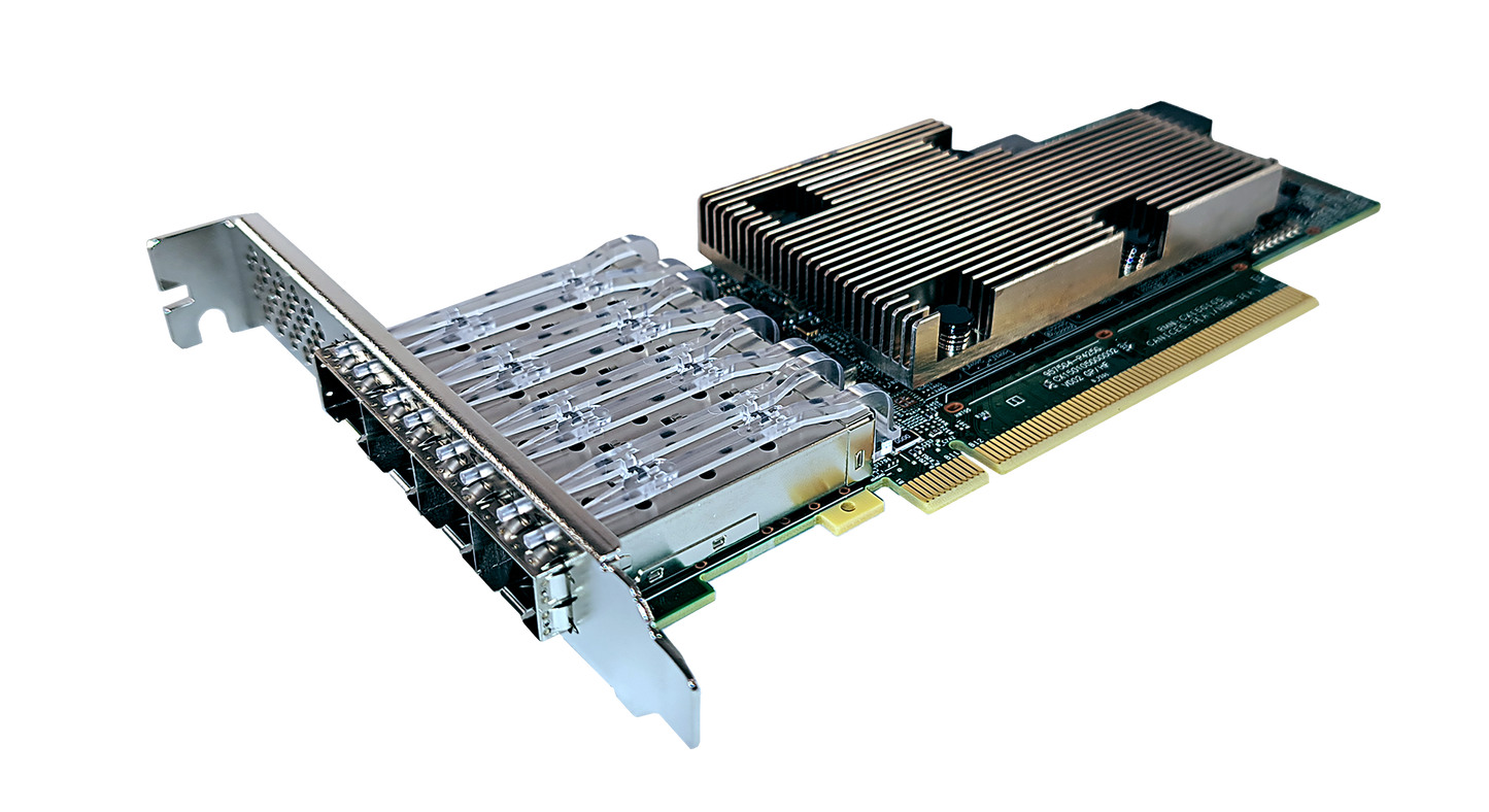 25Gb FastFrame 4 (model N424) Quad-Port Ethernet SmartNIC (SFP28 included)