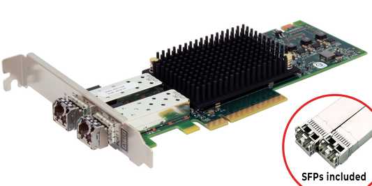 32Gb Celerity (model 322E) Dual-Port Gen 6 Fibre Channel Adapter (SFPs included)
