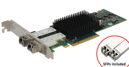 32Gb Celerity (model 322P) Dual-Port Gen 7 Fibre Channel Adapter (SFPs included)