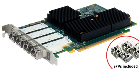 32Gb Celerity (model 324E) Quad-Port Gen 6 Fibre Channel Adapter (SFPs included)