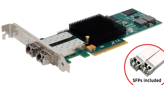 8Gb Celerity (model 82EN) Dual-Port Fibre Channel Adapter (SFPs included)