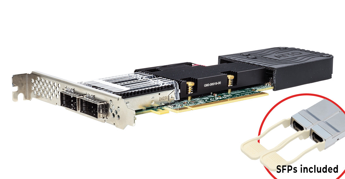 100Gb FastFrame AIR (model N412-AIR) Dual-Port Ethernet SmartNIC (QFP28 included)