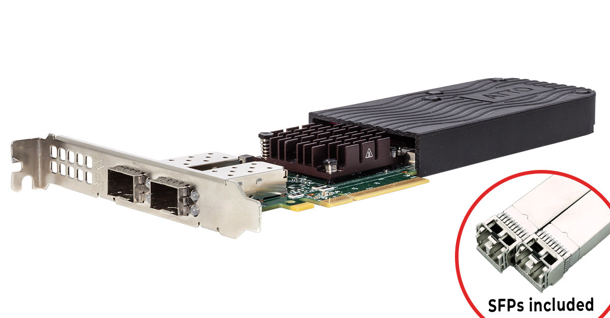 25/10Gb FastFrame AIR (model N422-AIR) Dual-Port Ethernet SmartNIC (SFP28 included)