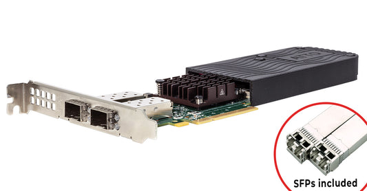 25/10Gb FastFrame AIR (model N422-AIR) Dual-Port Ethernet SmartNIC (SFP28 included)